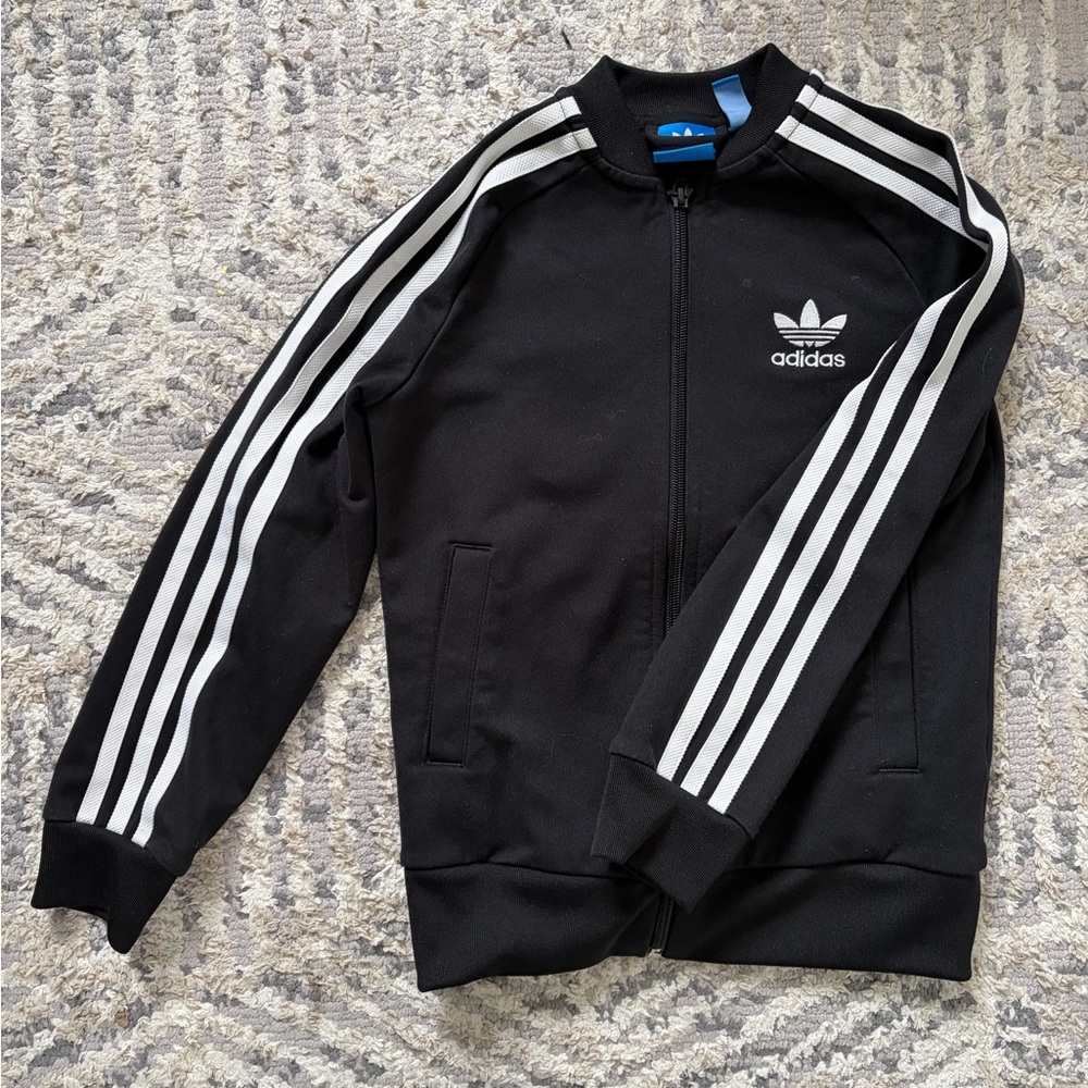 Adidas Kids Youth Black Track Jacket